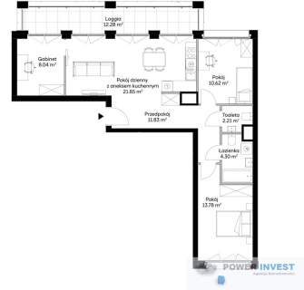 4 pokoje Dwustronne Duża loggia 12 m 0% PCC