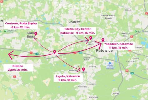Słoneczne mieszkanie Kochłowice Kamienna