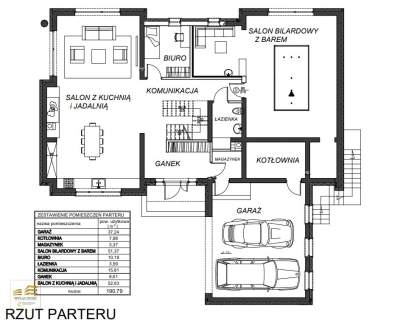 Dom wolnostojący 336 m2, z basenem w Konopnicy