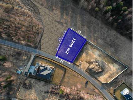 Działka pod zabudowę jednorodzinną z WZ - 1300 m2 - Starcza,...