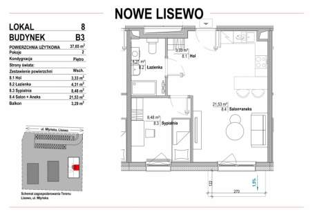 Nowe mieszkanie w Lisewie