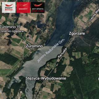 Żuromino słoneczna działka nad jeziorem