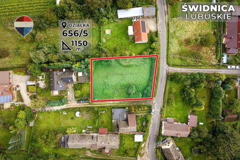 Działka budowlana 1150 m - blisko Zielonej Góry