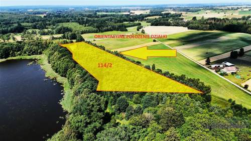 Duża działka siedliskowa nad Jeziorem Kiełpino