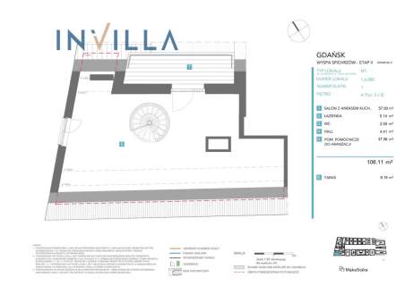 Apartament 106,1 m Granaria Wyspa Spichrzów 