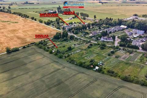 Mieszkanie 5 p parter, działka, garaż, Bartoszkowo