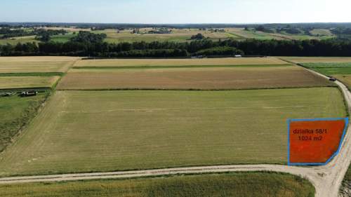 Płaska działka budowlana na Kaszubach