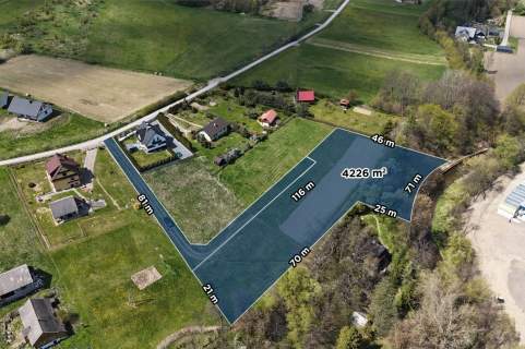 Działka budowlana, 4226 mkw, Pogorzany, Szczyrzyc