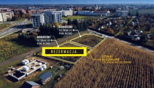 Działka na sprzedaż, 811 m2, Ełk