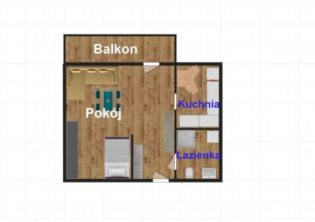 Kawalerka z balkonem, klimatyzacją os. Chrobry