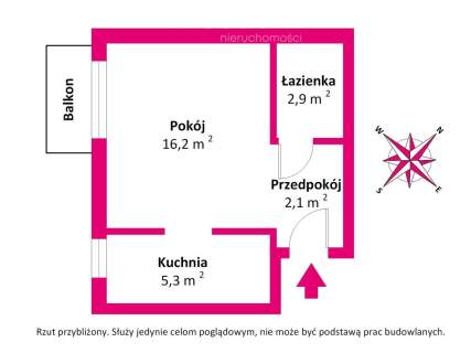Klimatyczna kawalerka z klimatyzacją w kamienicy