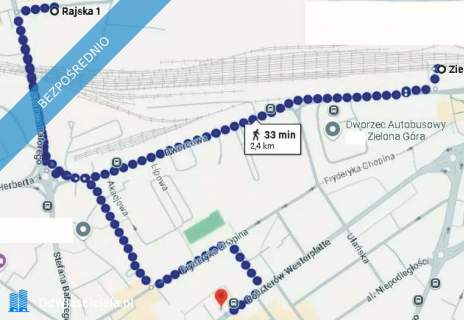 Działka 1074m2 Plot for sale Zielona Gora ul.Rajska