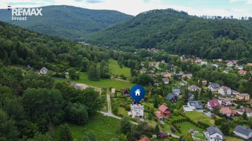 Dom z widokiem na kotlinę Bystra cisza, las