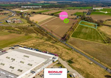 6 ha przy S6 -do podziału, ile m2 potrzebujesz 