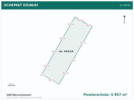 Działka na sprzedaż Mikołów 4 957 m 