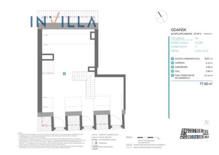 Apartament 77,92 m Granaria Wyspa Spichrzów 