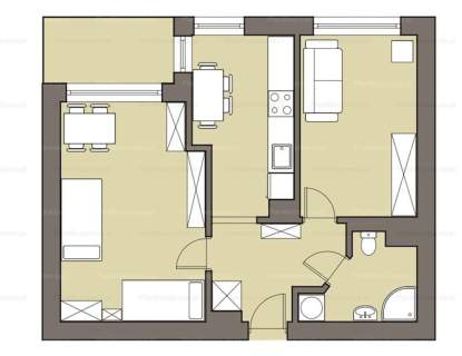 2 pokoje z balkonem, 47 m2 - Gorlicka 64