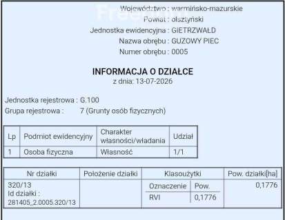 Działka na sprzedaż, Guzowy Piec, jezioro, 1777 m2