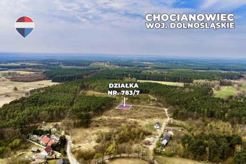 Działka budowlana w bezpośrednim sąsiedztwie lasu