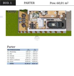 Gotowy dom w Mędłowie, 114m2 plus 28m2 poddasza, mały ogród