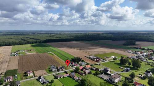 900m2 blisko lasy woda prąd w granicy prostokąt