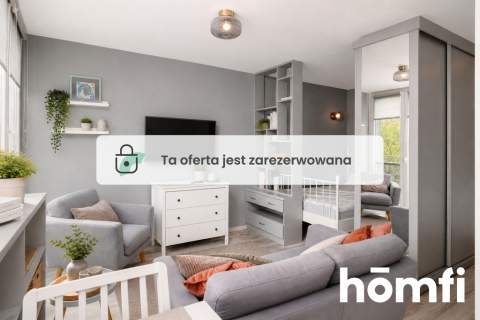 Kawalerka z wydzieloną sypialnią w centrum