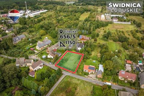 Działka budowlana 1150 m - blisko Zielonej Góry