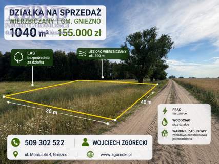 działka budowalna Wierzbiczany