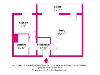 Kawalerka na Ursusie z dużym balkonem