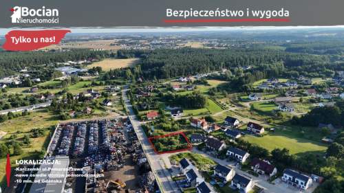 Uzbrojona, płaska działka na osiedlu domów
