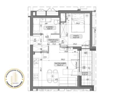 Ponikwoda Daliowa 38,35 m2 II kwartał 2026