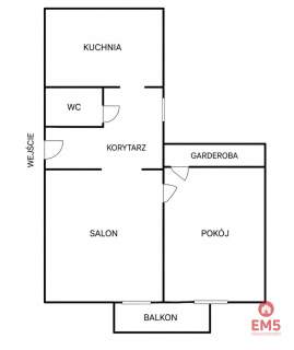 2 pokojowe mieszkanie w centrum