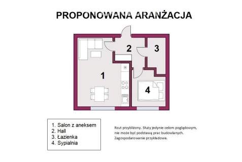 Kawalerka z potencjałem na 2 pokoje
