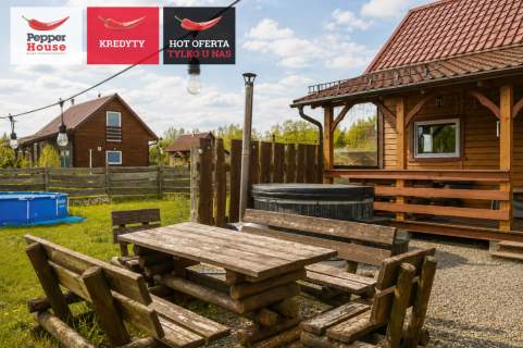 3 domki - gotowa inwestycja Sauna Balia jezioro