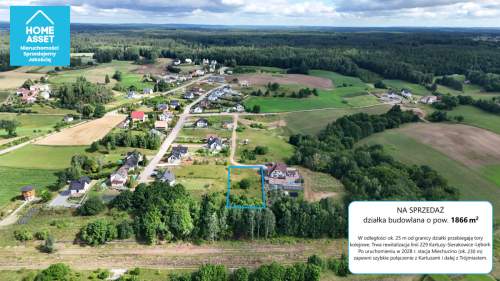 Miechucino Działka pod dom na Kaszubach 1866m2