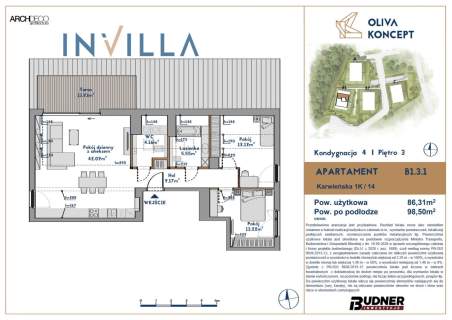 Apartament z widokiem na las