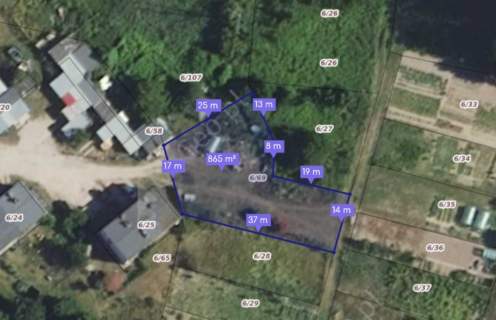 Działka rolno budowlana 865 m z WZ Canki gmina Ryn bezpośred