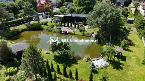 Dom z prywatnym stawem i plażą 2064 m2 Blisko Ciechocinka