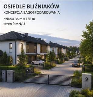 Działka inwestycyjna pod osiedle bliźniaków
