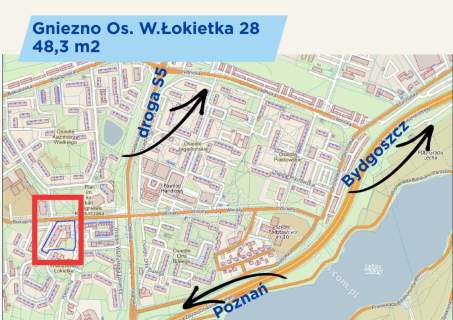 2 pokoje z balkonem i piwnicą   Gniezno Łokietka