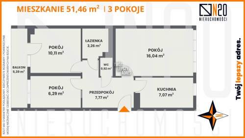 Funkcjonalne 3 pokoje 51 m2 Krowodrza Górka