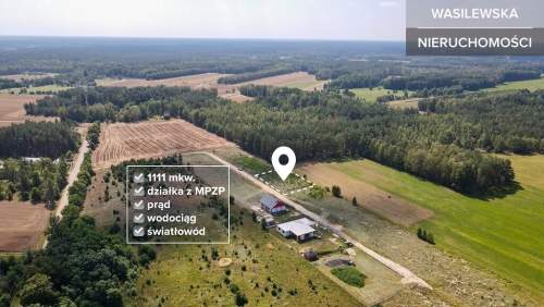 Działka z mediami, przy lesie - gotowa pod budowę
