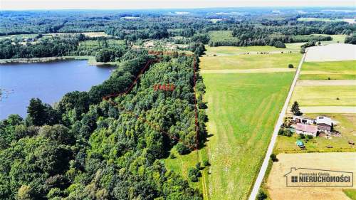 Duża działka siedliskowa nad Jeziorem Kiełpino
