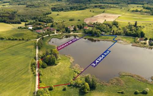 Działka z Linią Brzegową, Mazury powiat giżycki