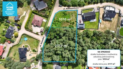 Gościcino Działka budowlana z lasem 3127m2