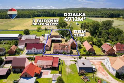 Dom z zabudowaniami, duża działka i wiejski klimat