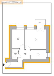 Mieszkanie 38 m2 Kamienica 2 Pokoje Balkon Powiśle