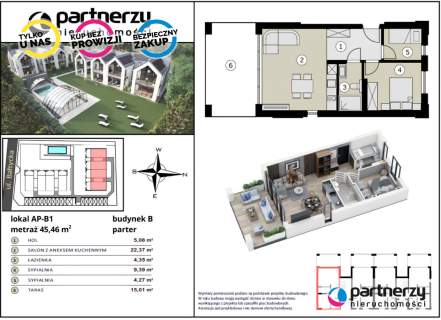 Komfortowy apartament z tarasem nad morzem 