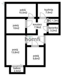 4 pokoje idealne pod wynajem