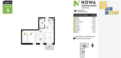 Mieszkanie w nowym apartamentowcu na Parkitce